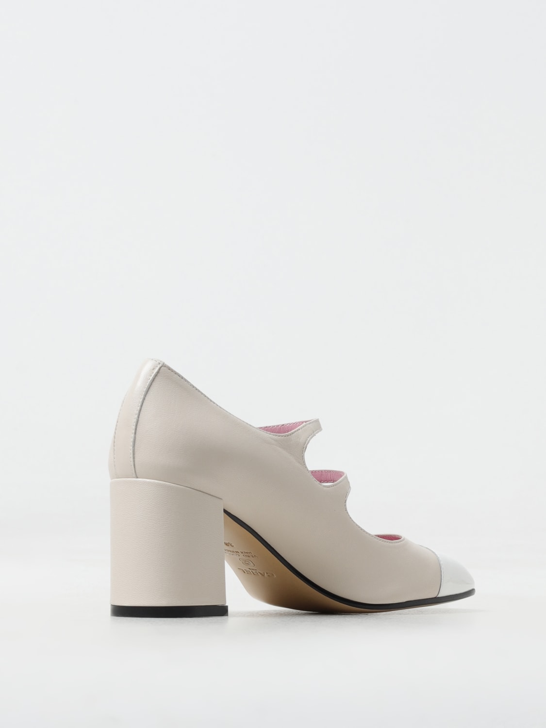 CAREL PARIS HIGH HEEL SHOES: Carel Paris Mary Jane Cherry in nappa with buckles, Beige - Img 3