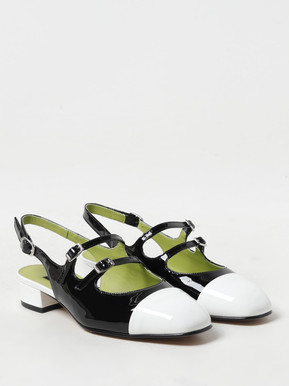 CAREL PARIS HIGH HEEL SHOES: Carel ParisMary Jane slingbacks Abricot in patent leather, Black - Img 2