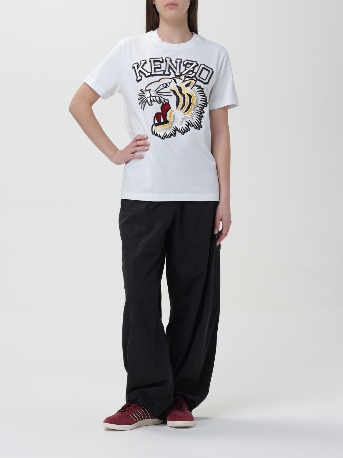 Kenzo Outlet T shirt woman White Kenzo t shirt FE52TS1164SG online at GIGLIO.COM