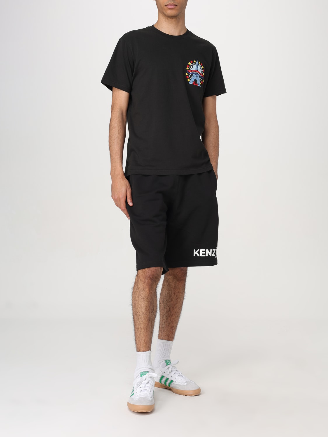 KENZO T-SHIRT: T-shirt Kenzo in cotone con stampa logo, Nero - Img 2