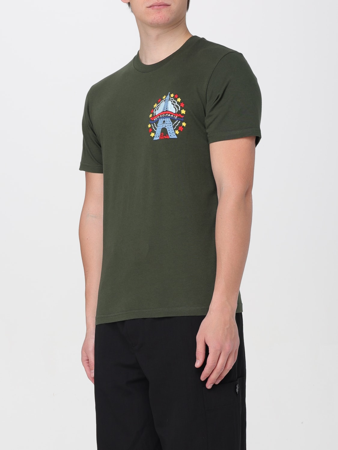 KENZO T-SHIRT: T-shirt homme Kenzo, Kaki - Img 4