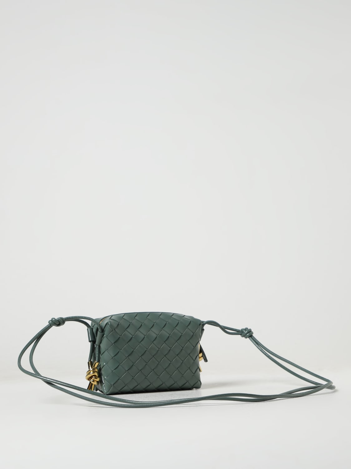 BOTTEGA VENETA: Shoulder bag woman - Green | Bottega Veneta mini ...