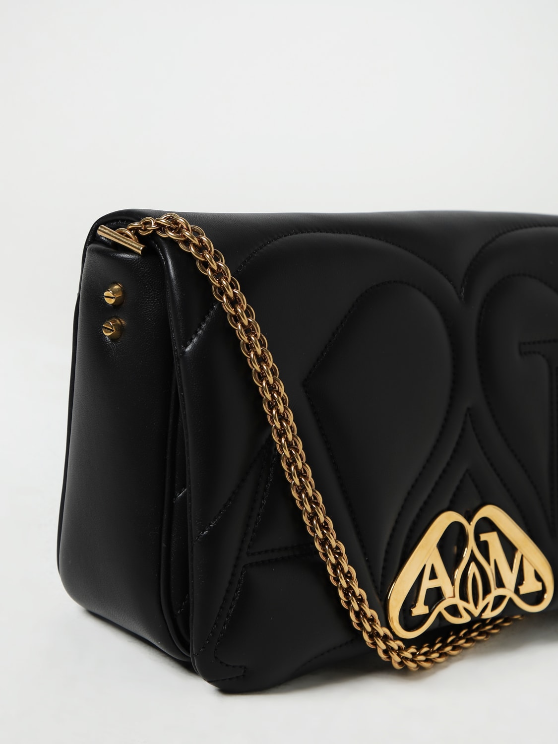 ALEXANDER MCQUEEN Crossbody bags woman Black Alexander McQueen shoulder bag 7573751BLE1 online at GIGLIO.COM