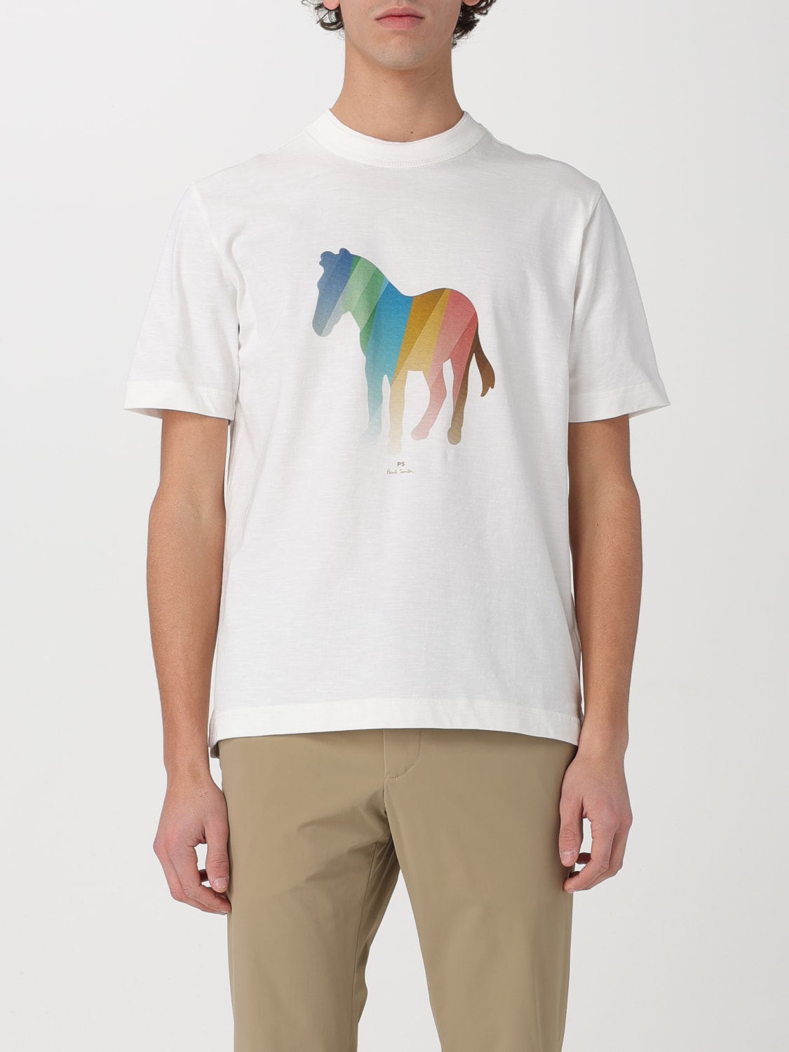 Giglio T-shirt Ps Paul Smith con stampa grafica multicolor