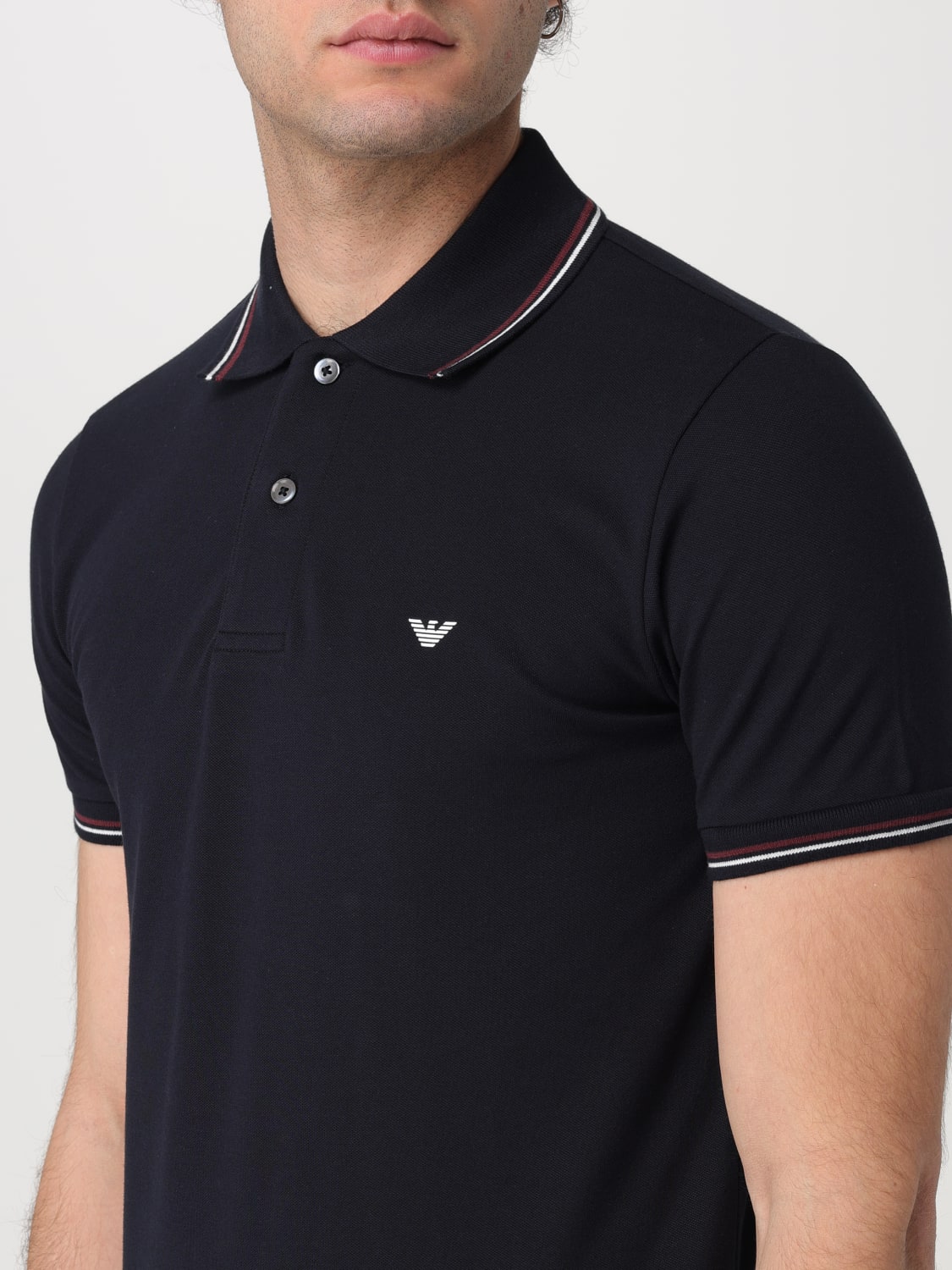 EMPORIO ARMANI POLO SHIRT: Polo shirt men Emporio Armani, Blue 1 - Img 3