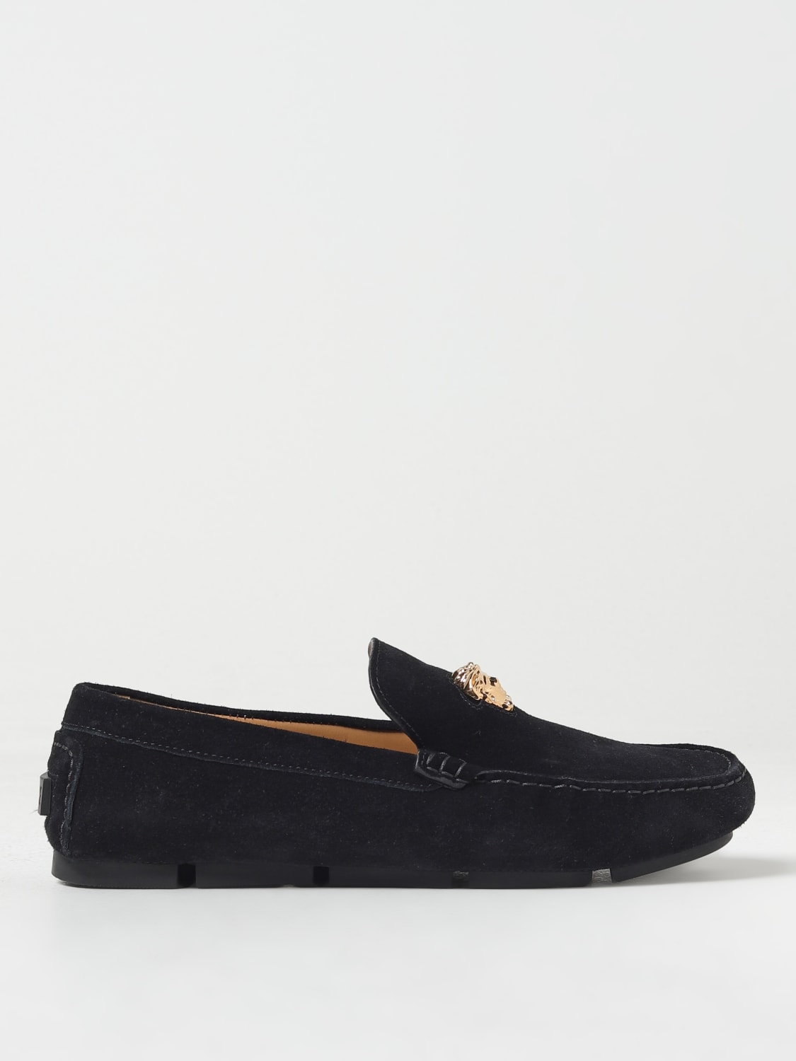 VERSACE: Loafers men - Black | Versace loafers 10037011A00634 online at ...