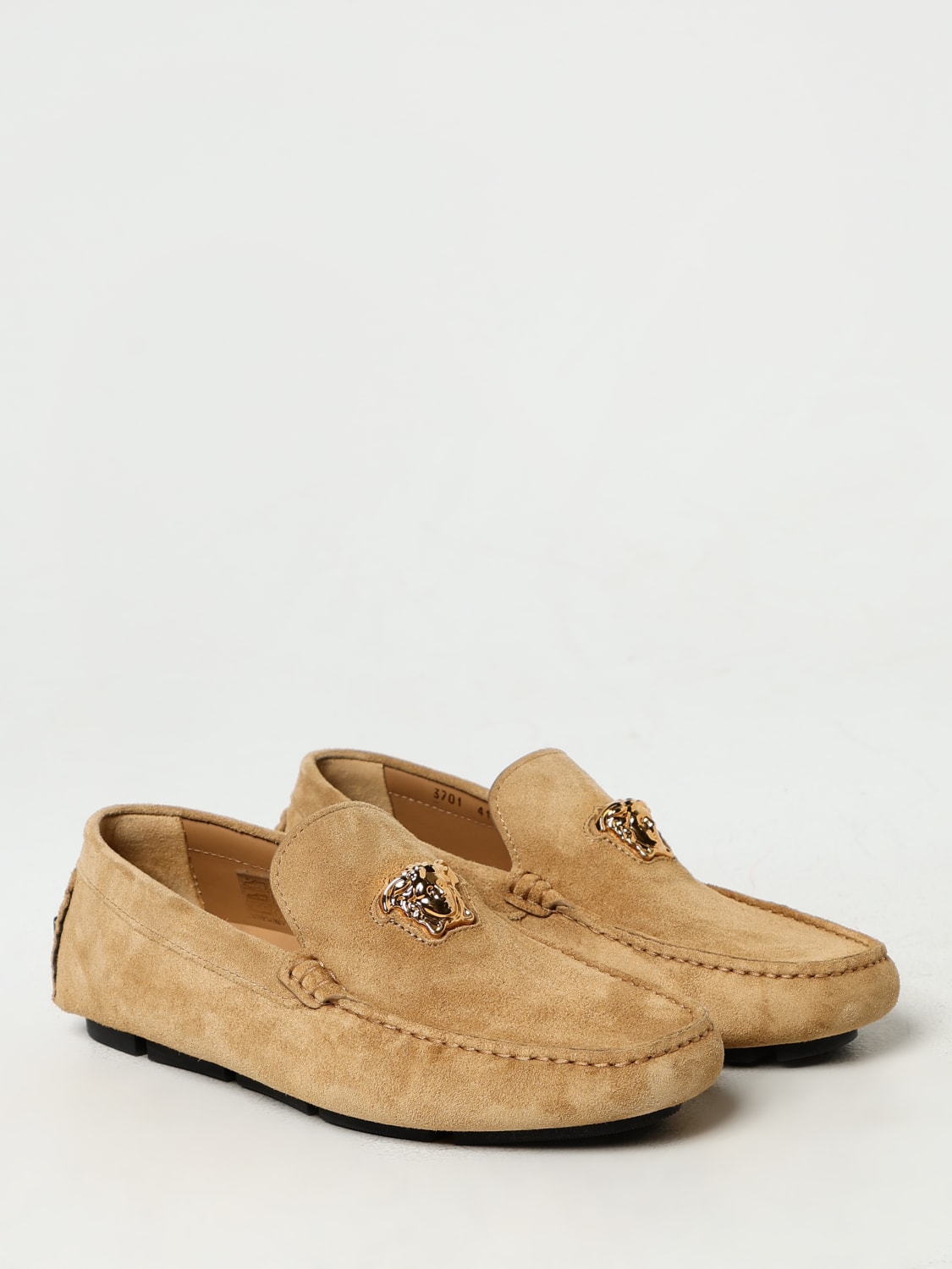 VERSACE LOAFERS: Loafers men Versace, Beige - Img 2