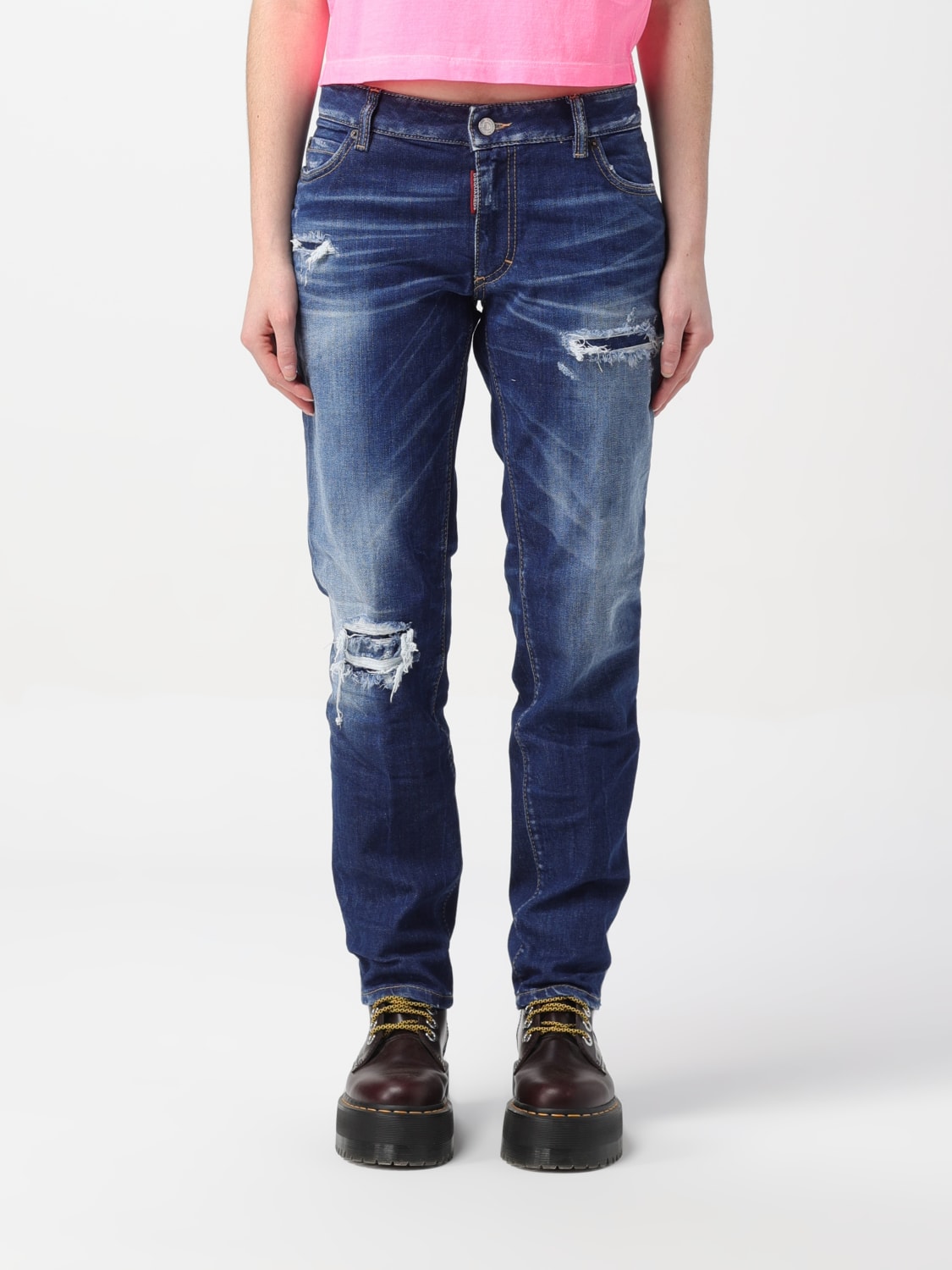 DSQUARED2 JEANS: Jeans woman Dsquared2, Blue - Img 1