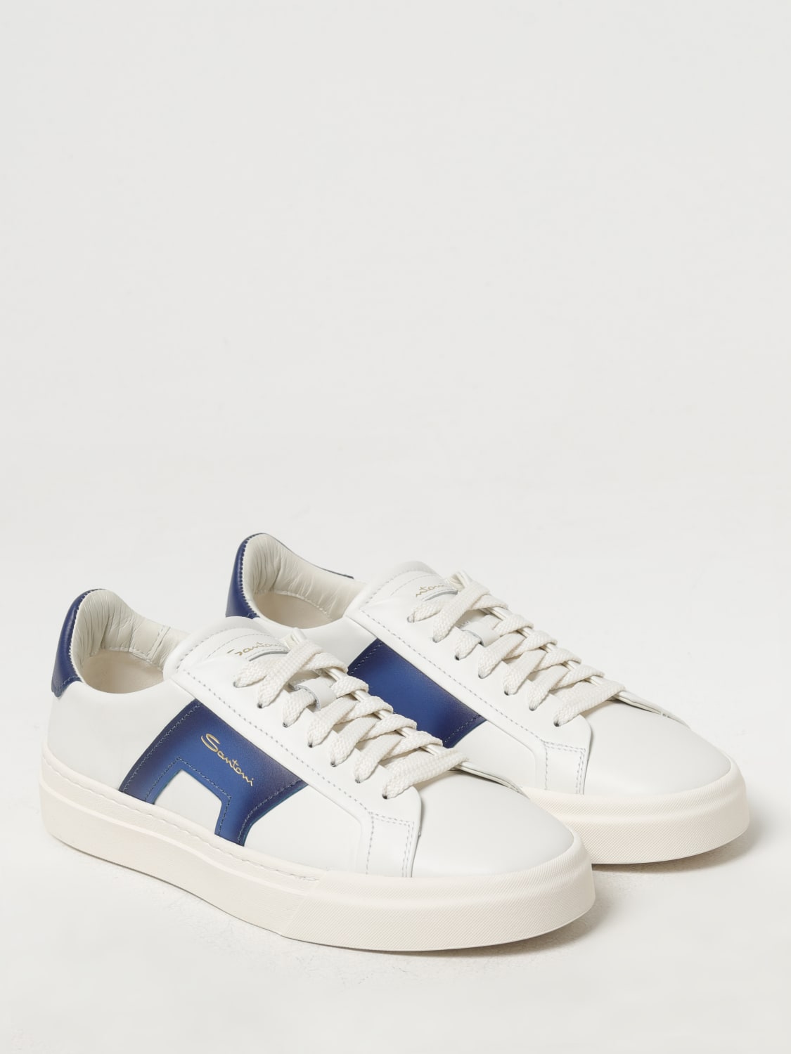 SANTONI SNEAKERS: Sneakers men Santoni, White - Img 2