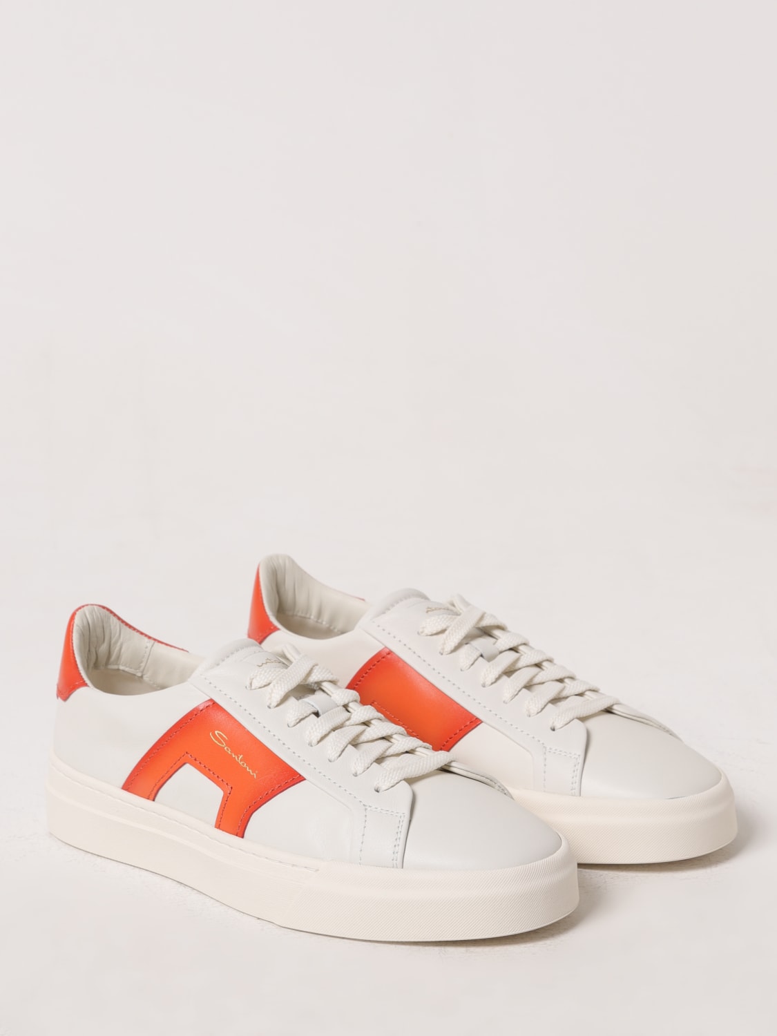 SANTONI SNEAKERS: Sneakers men Santoni, White 1 - Img 2