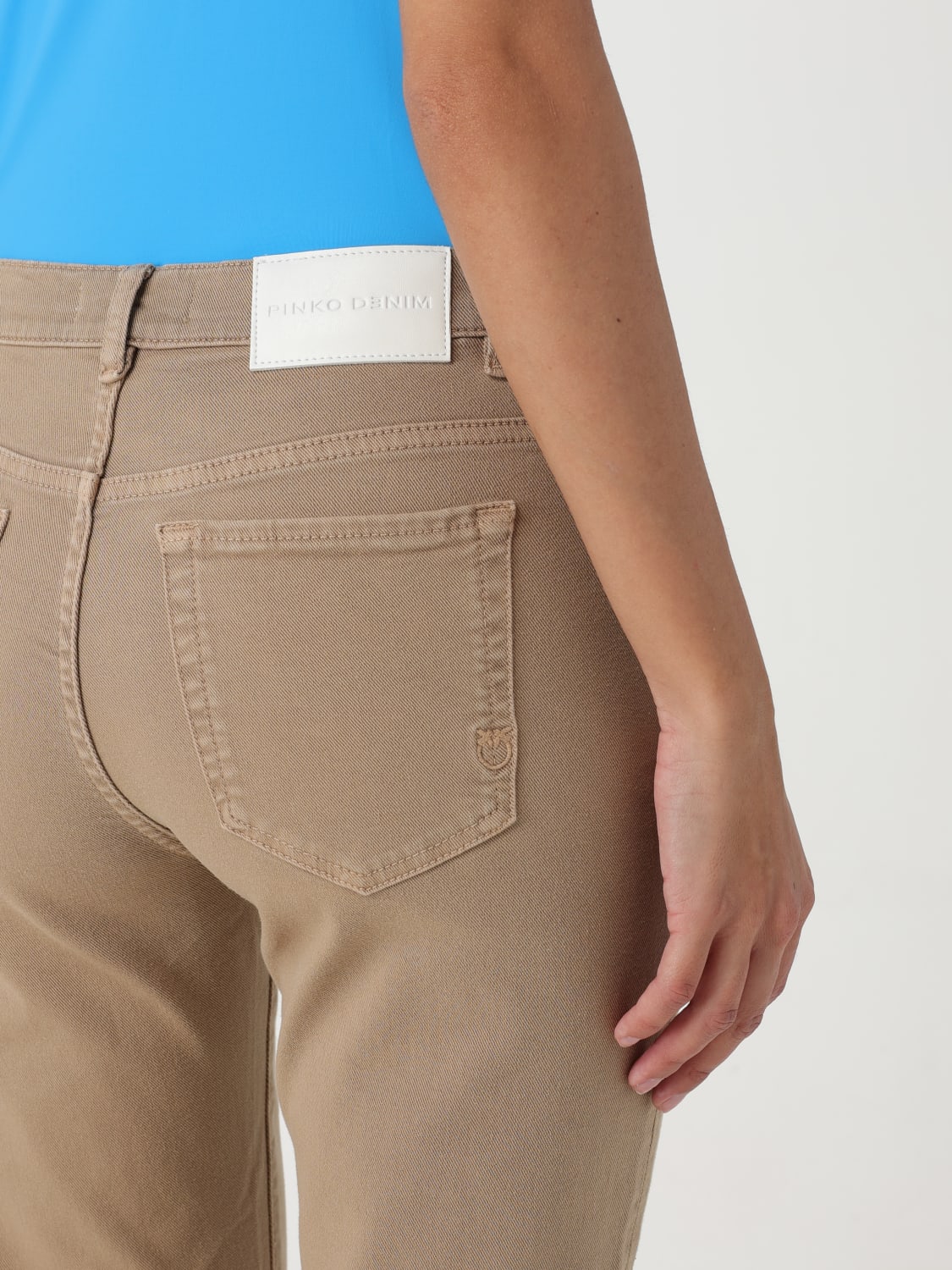 PINKO JEANS: Jeans damen Pinko, Beige - Img 3