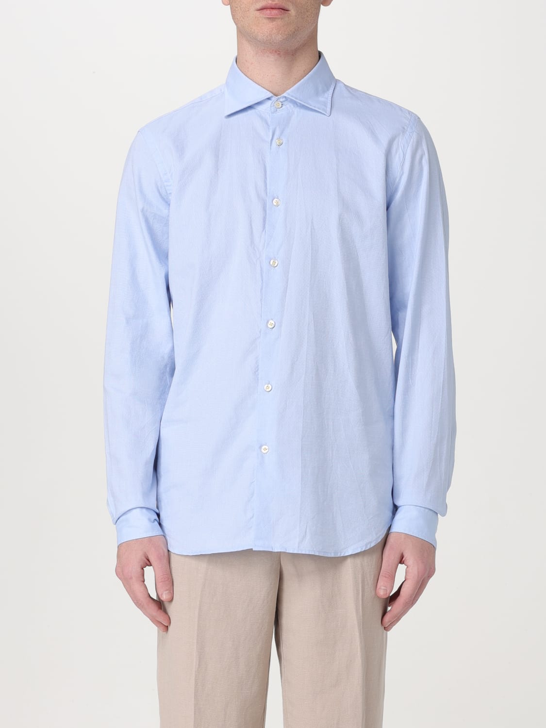 MANUEL RITZ SHIRT: Shirt men Manuel Ritz, Sky Blue - Img 1