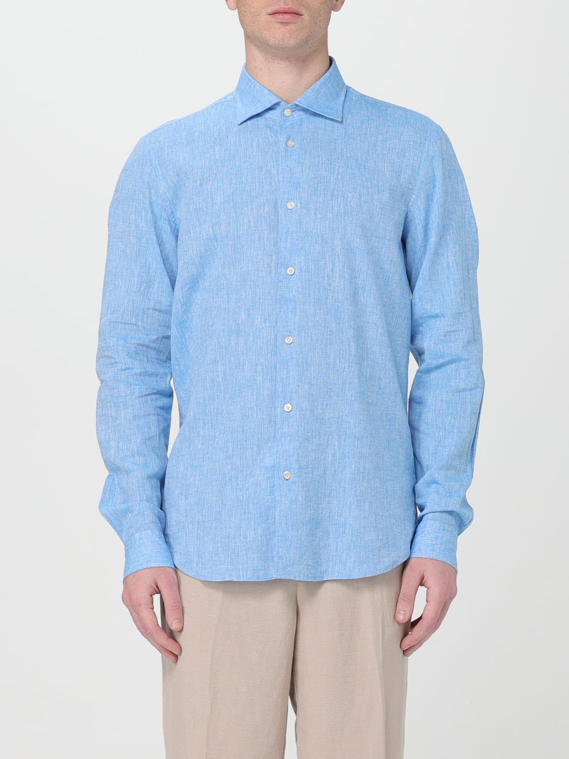 MANUEL RITZ SHIRT: Shirt men Manuel Ritz, Sky Blue - Img 1