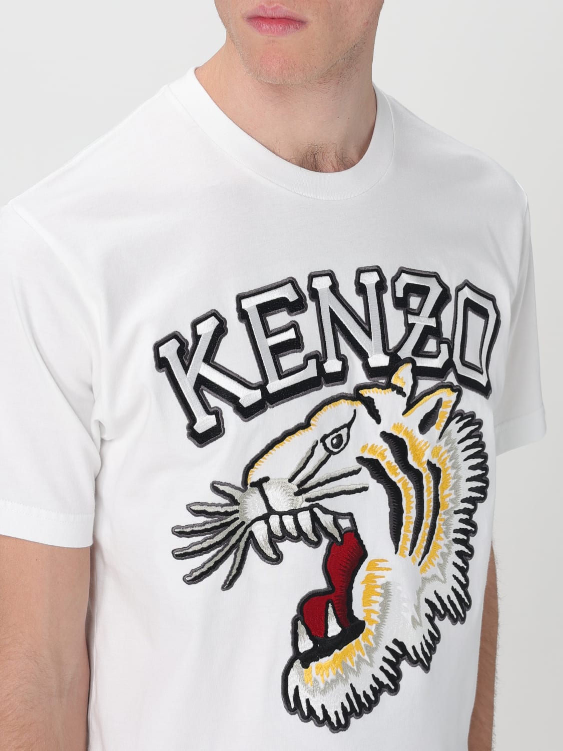 KENZO Tシャツ: Tシャツ メンズ Kenzo, ホワイト - Img 5