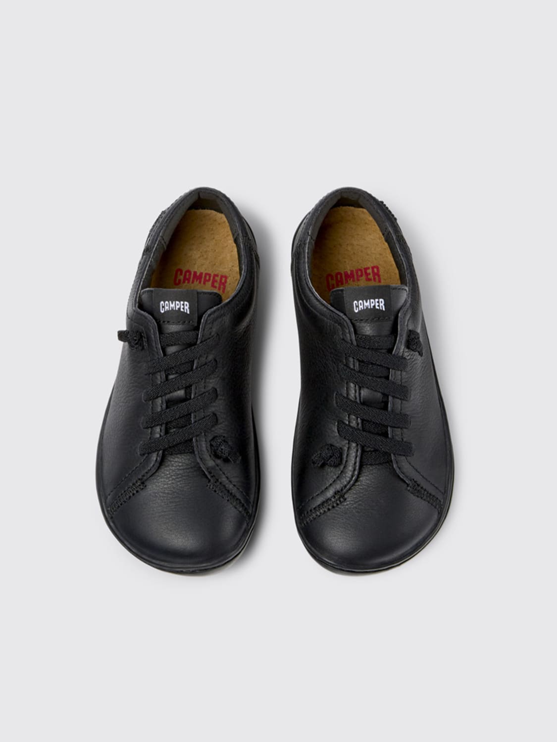 CAMPER SNEAKERS: Sneakers Peu Camper in pelle, Nero - Img 4