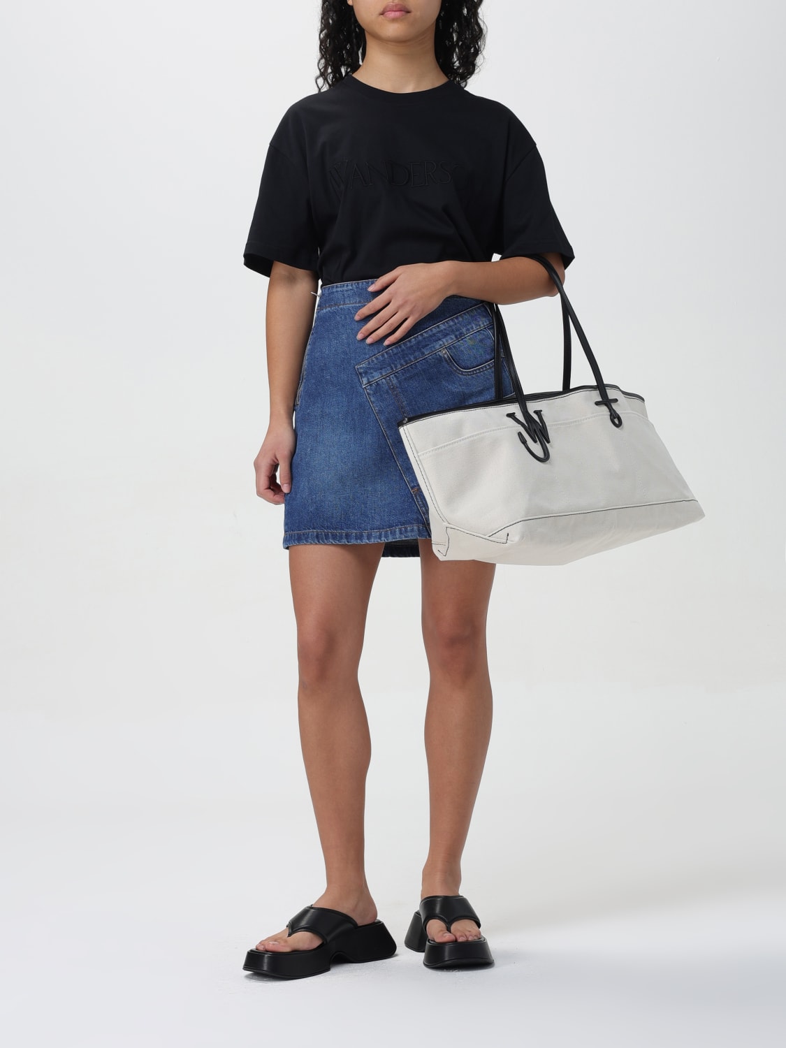 JW ANDERSON SKIRT: Skirt woman Jw Anderson, Blue - Img 2