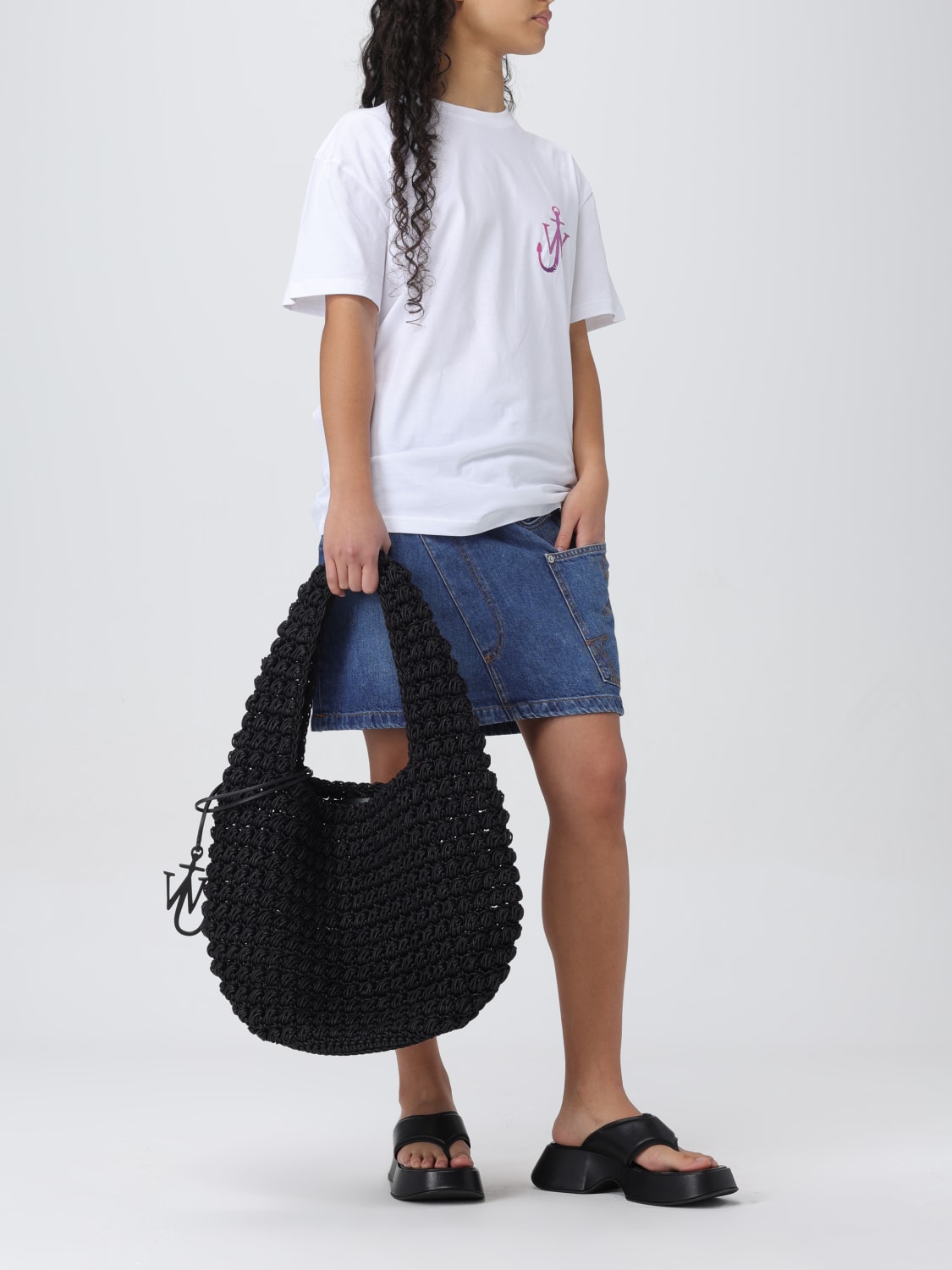 Tシャツ・カットソー JW ANDERSON Woman T-Shirt White JT0220PG0980 001 Jw Anderson Outlet: Sweater woman - White | Jw Anderson t
