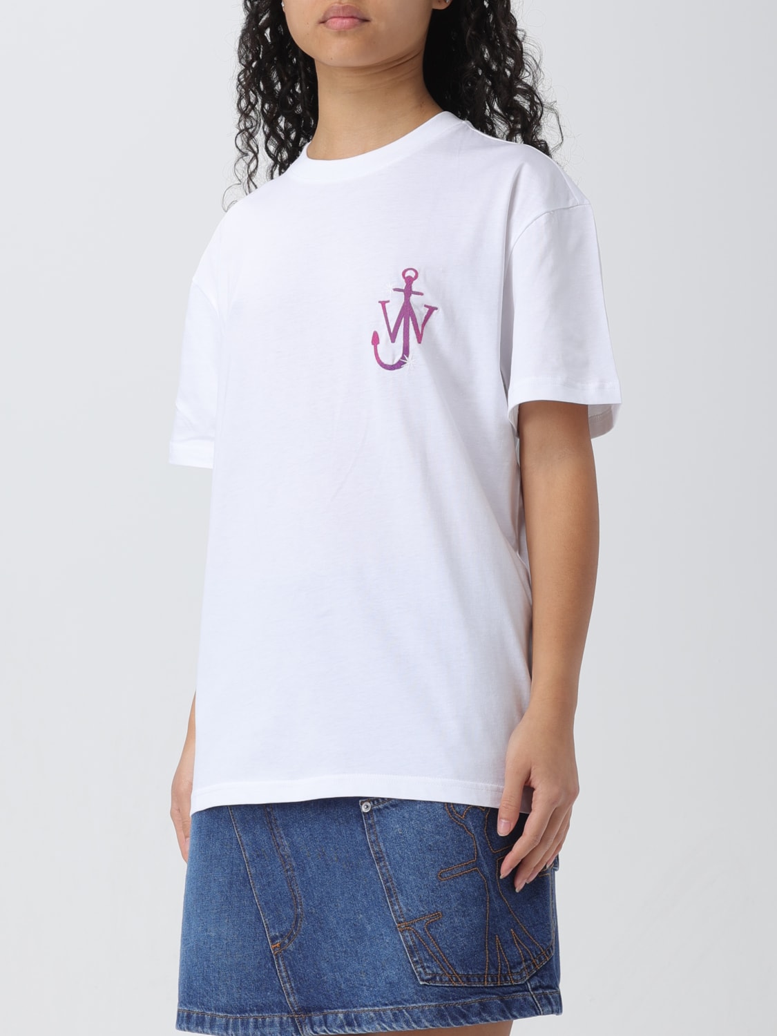 Tシャツ・カットソー JW ANDERSON Woman T-Shirt White JT0220PG0980 001 Jw Anderson Outlet: Sweater woman - White | Jw Anderson t
