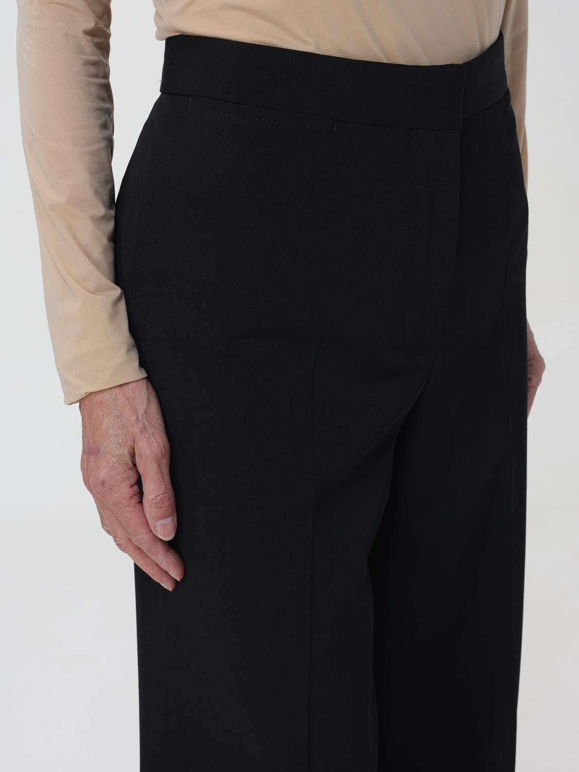 パンツ STELLA MCCARTNEY Women Straight Pants 6400933CU704 1000 blac Stella McCartney Outlet: Pants woman - Black | Stella