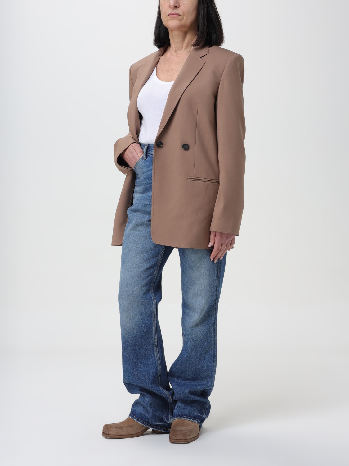 HELMUT LANG BLAZER: Blazer femme Helmut Lang, Beige - Img 2