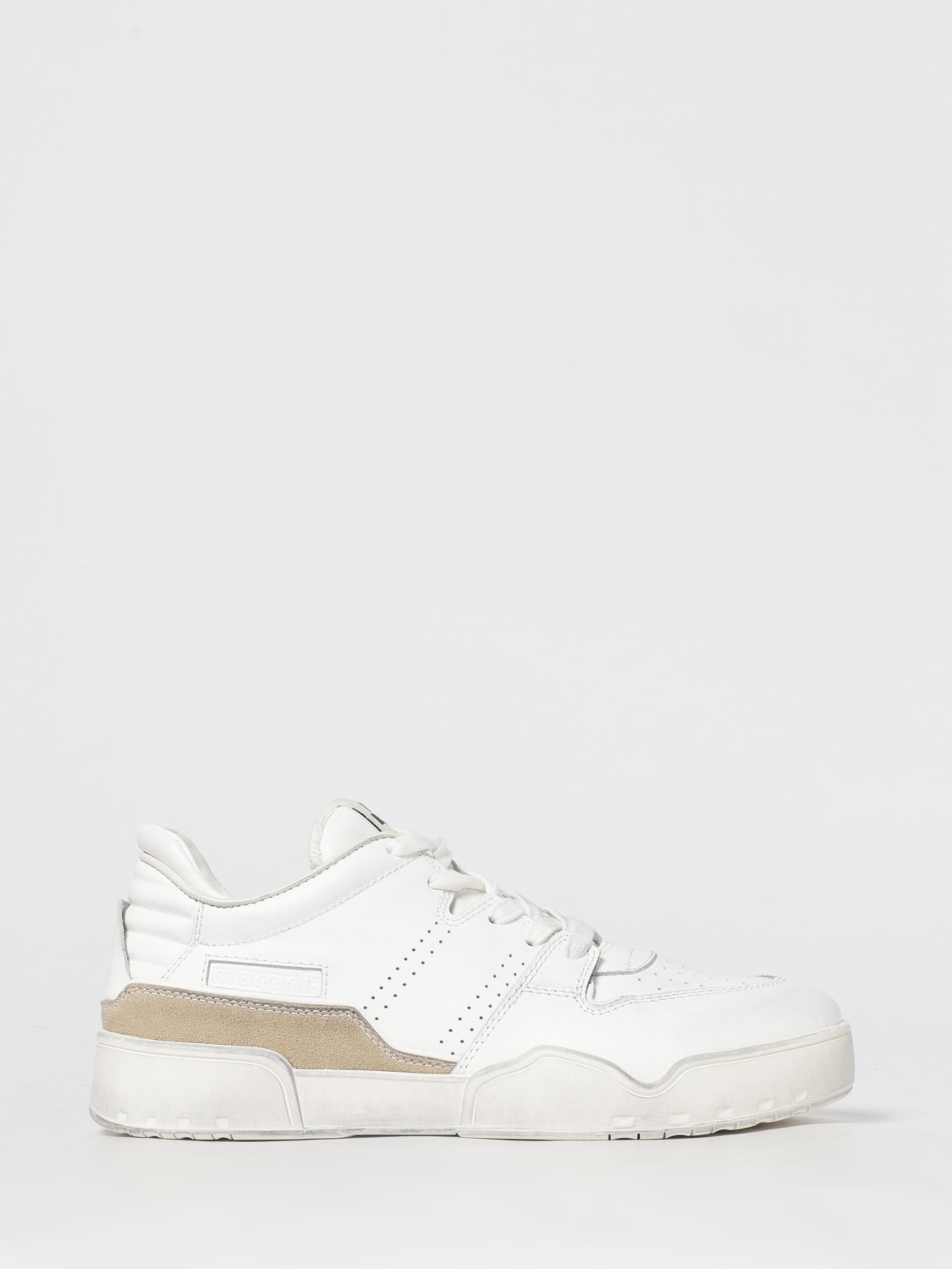 ISABEL MARANT SNEAKERS: Sneakers Emreeh Isabel Marant in pelle, Bianco - Img 1