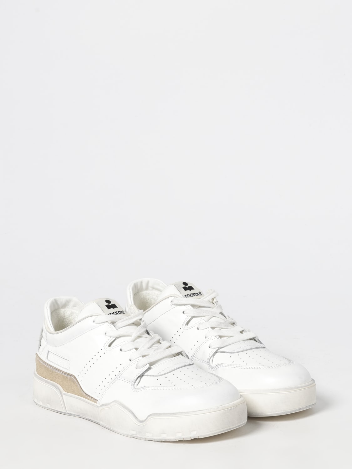 ISABEL MARANT SNEAKERS: Sneakers Emreeh Isabel Marant in pelle, Bianco - Img 2