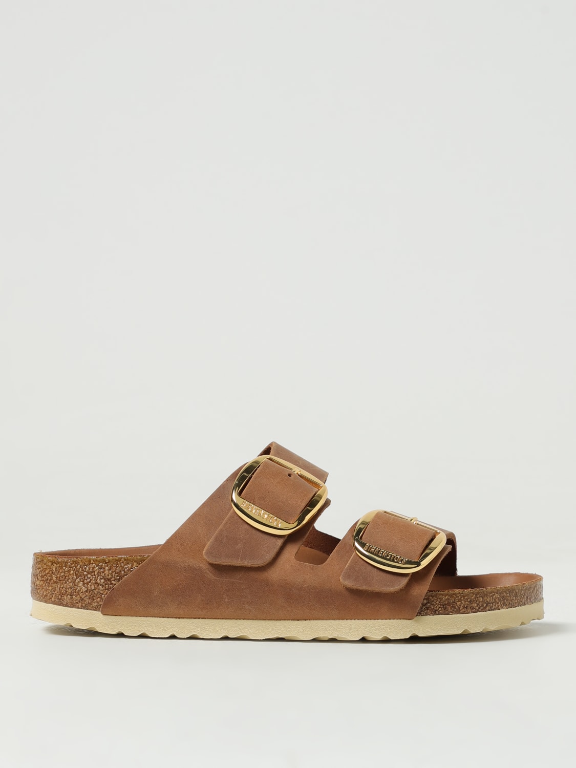 BIRKENSTOCK HEELED SANDAL: Flat sandals woman Birkenstock, Beige - Img 1