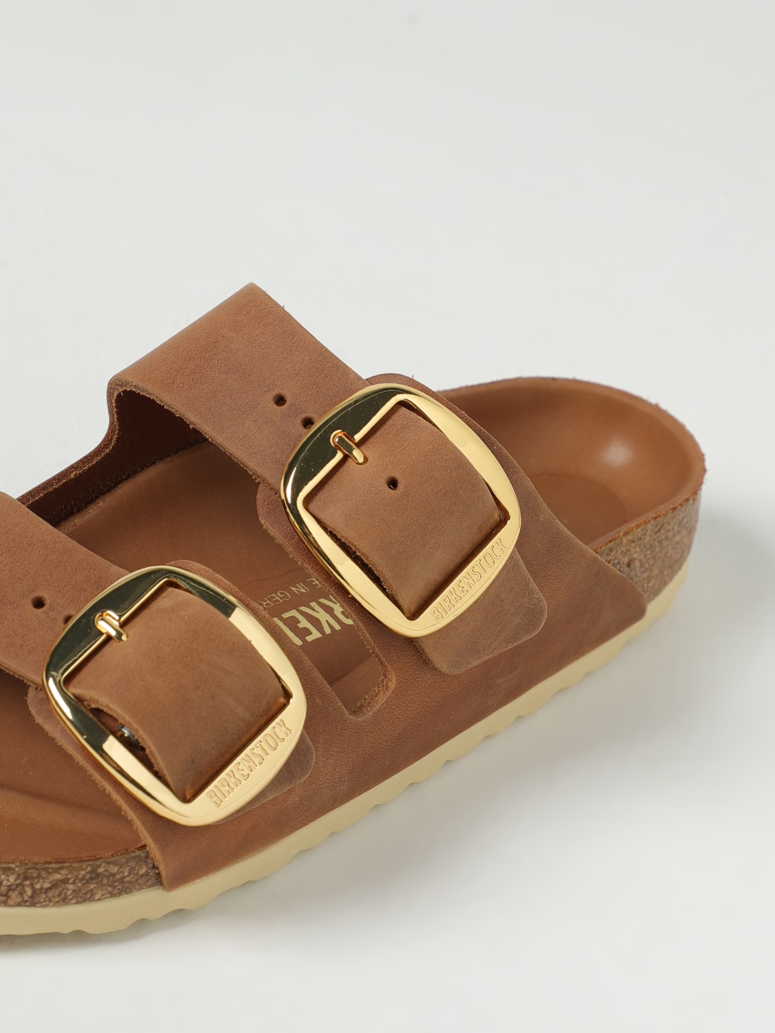 BIRKENSTOCK HEELED SANDAL: Flat sandals woman Birkenstock, Beige - Img 4