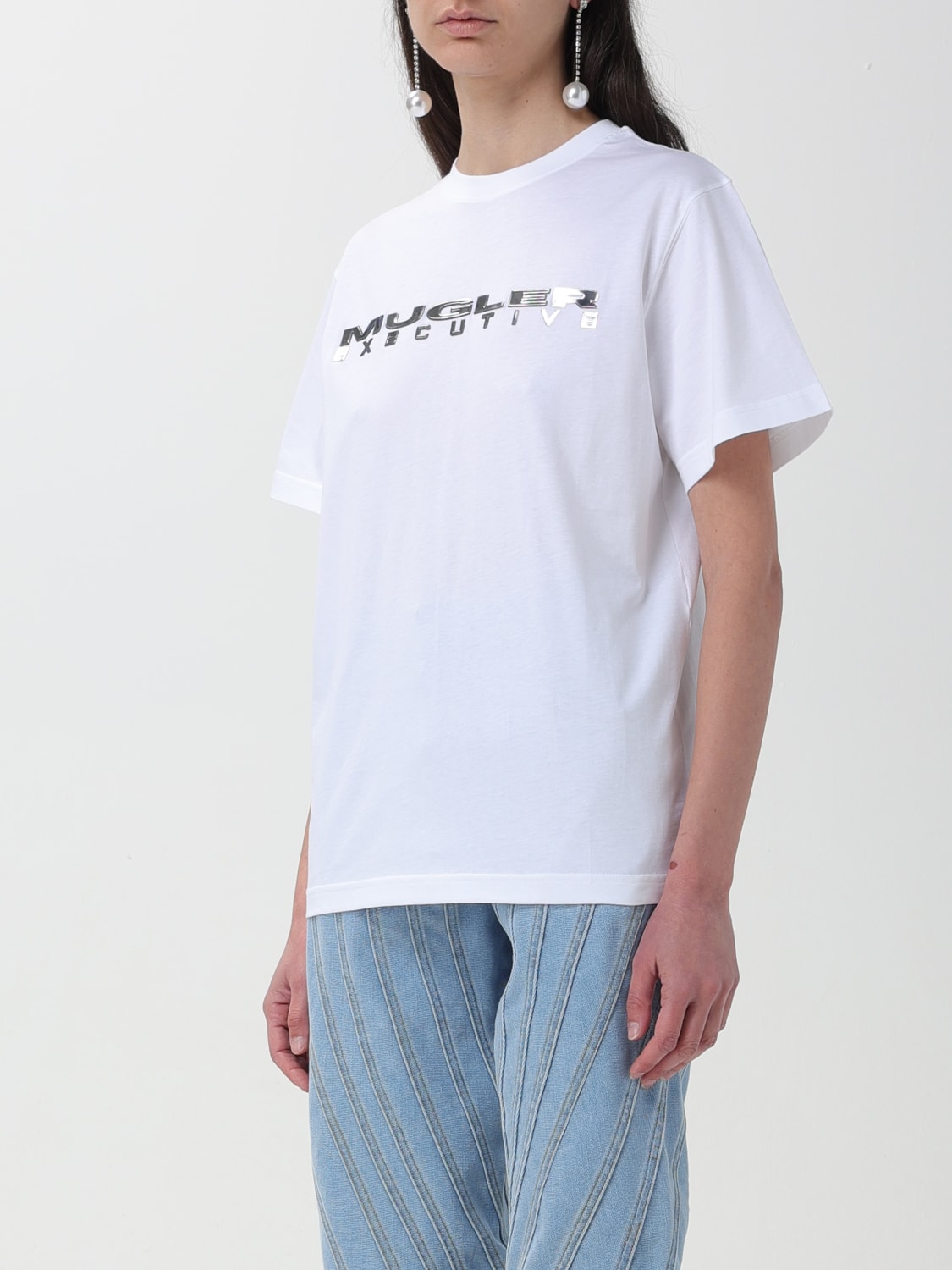 MUGLER T-SHIRT: T-shirt woman Mugler, White - Img 4