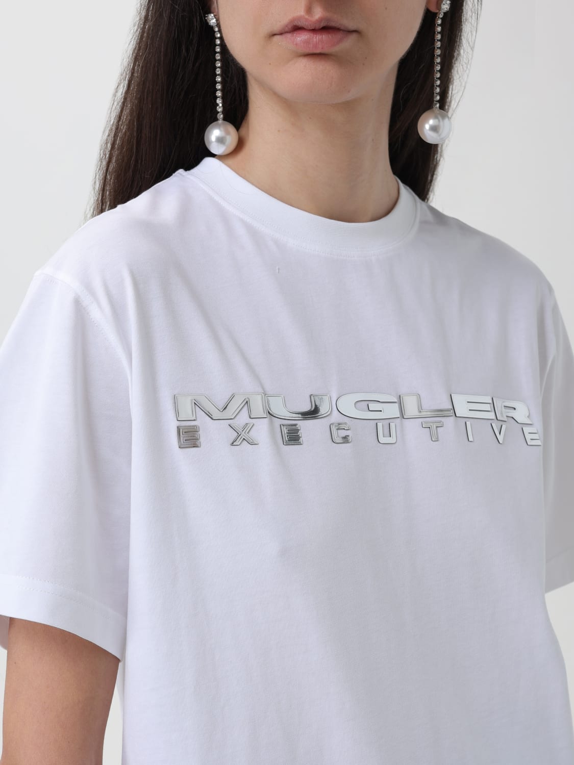 MUGLER T-SHIRT: T-shirt woman Mugler, White - Img 5