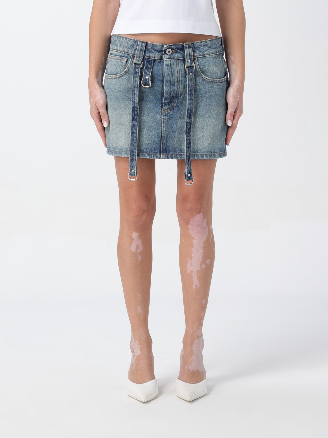 OFF-WHITE JUPE: Jupe femme Off-white, Bleu - Img 1