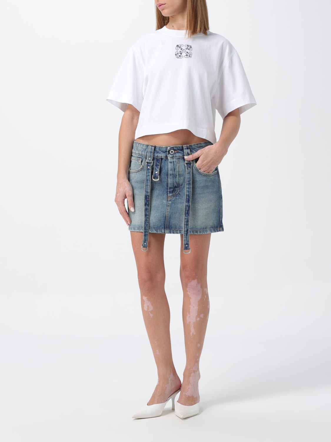 OFF-WHITE JUPE: Jupe femme Off-white, Bleu - Img 2