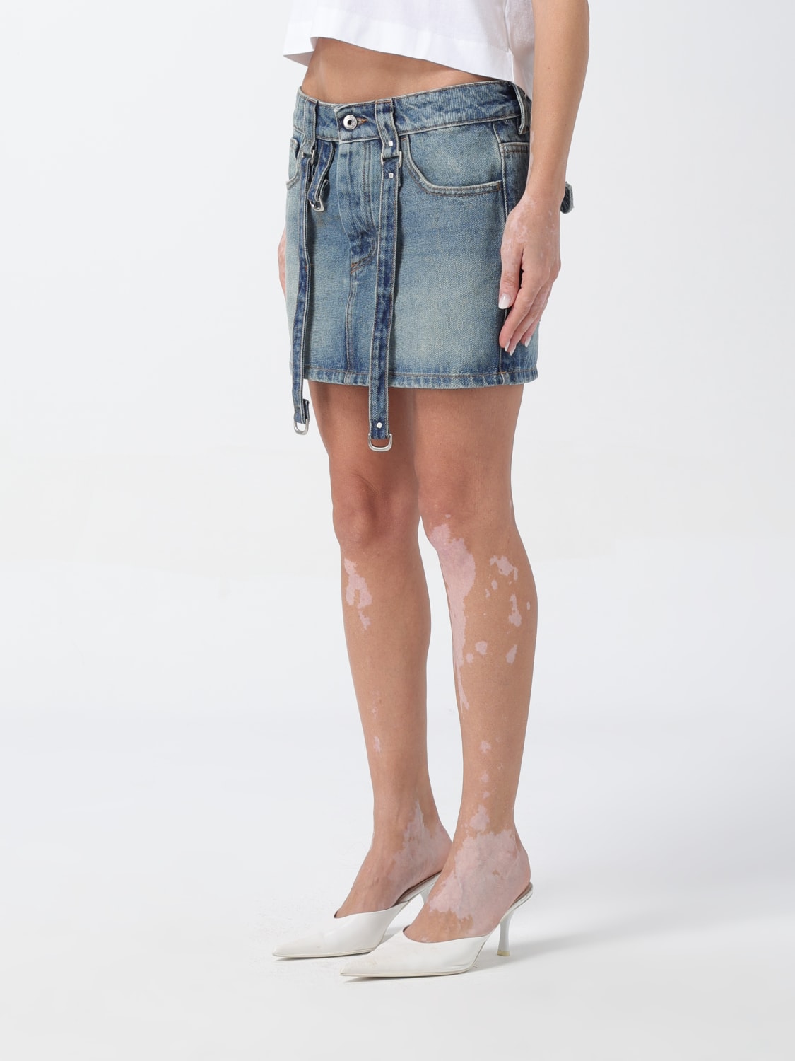 OFF-WHITE JUPE: Jupe femme Off-white, Bleu - Img 4