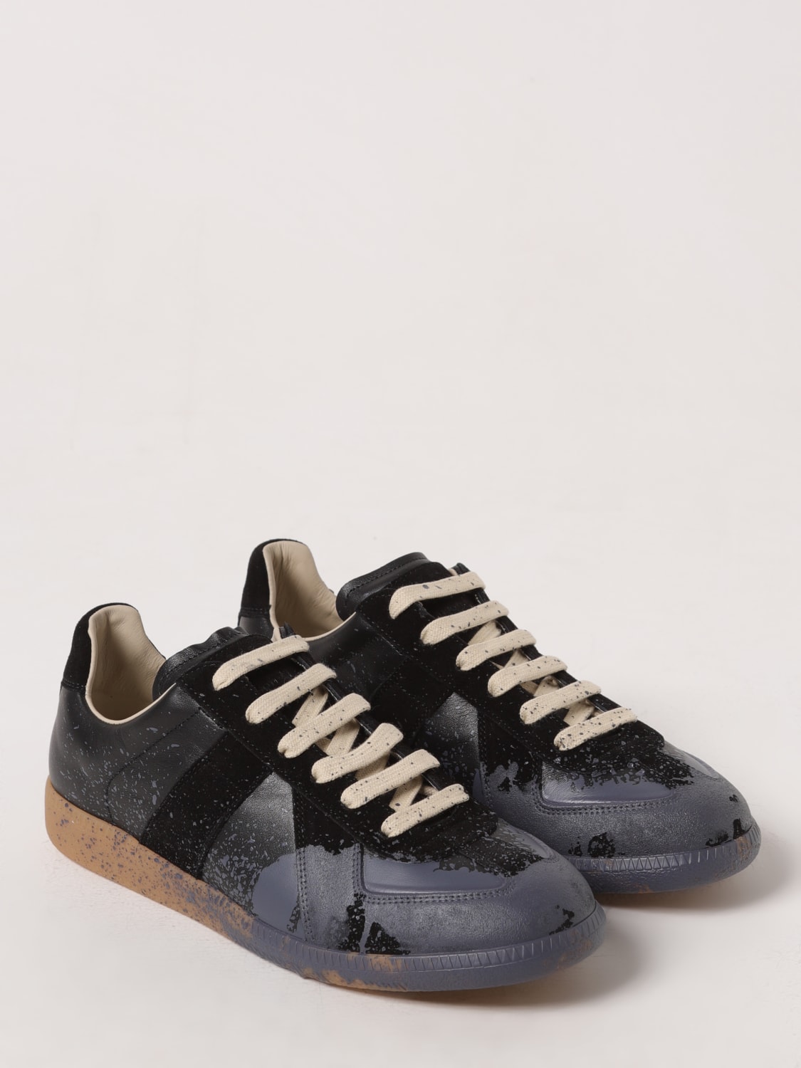 MAISON MARGIELA: Sneakers men - Black | Maison Margiela