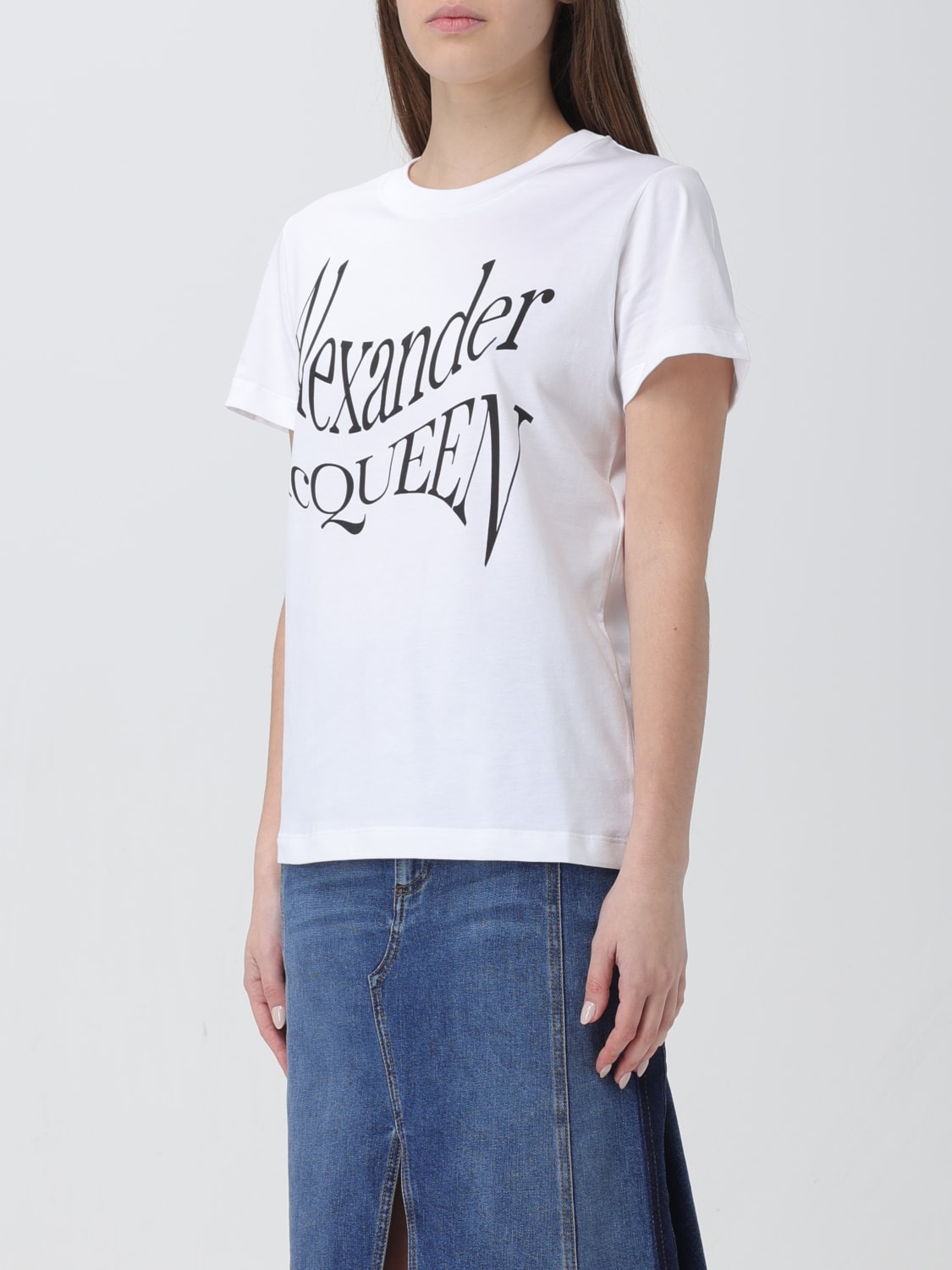 MCQUEEN T-SHIRT: Pull femme McQueen, Blanc - Img 4