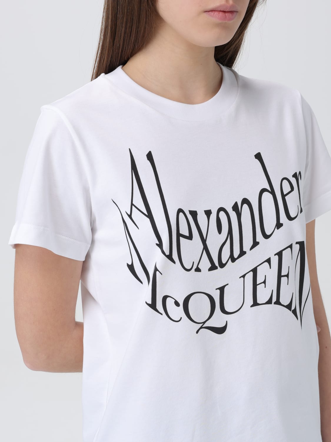 MCQUEEN T-SHIRT: Pull femme McQueen, Blanc - Img 5