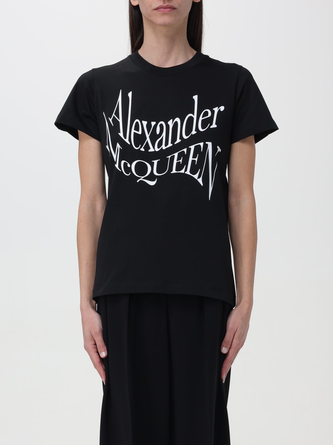 MCQUEEN T-SHIRT: Sweater woman McQueen, Black - Img 1