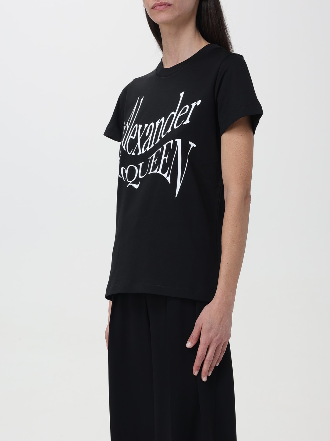 MCQUEEN T-SHIRT: Sweater woman McQueen, Black - Img 4