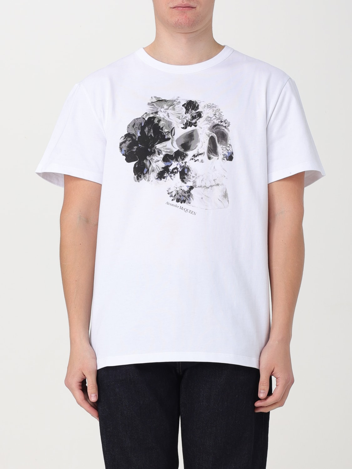 Giglio T-shirt stampata Alexander McQueen