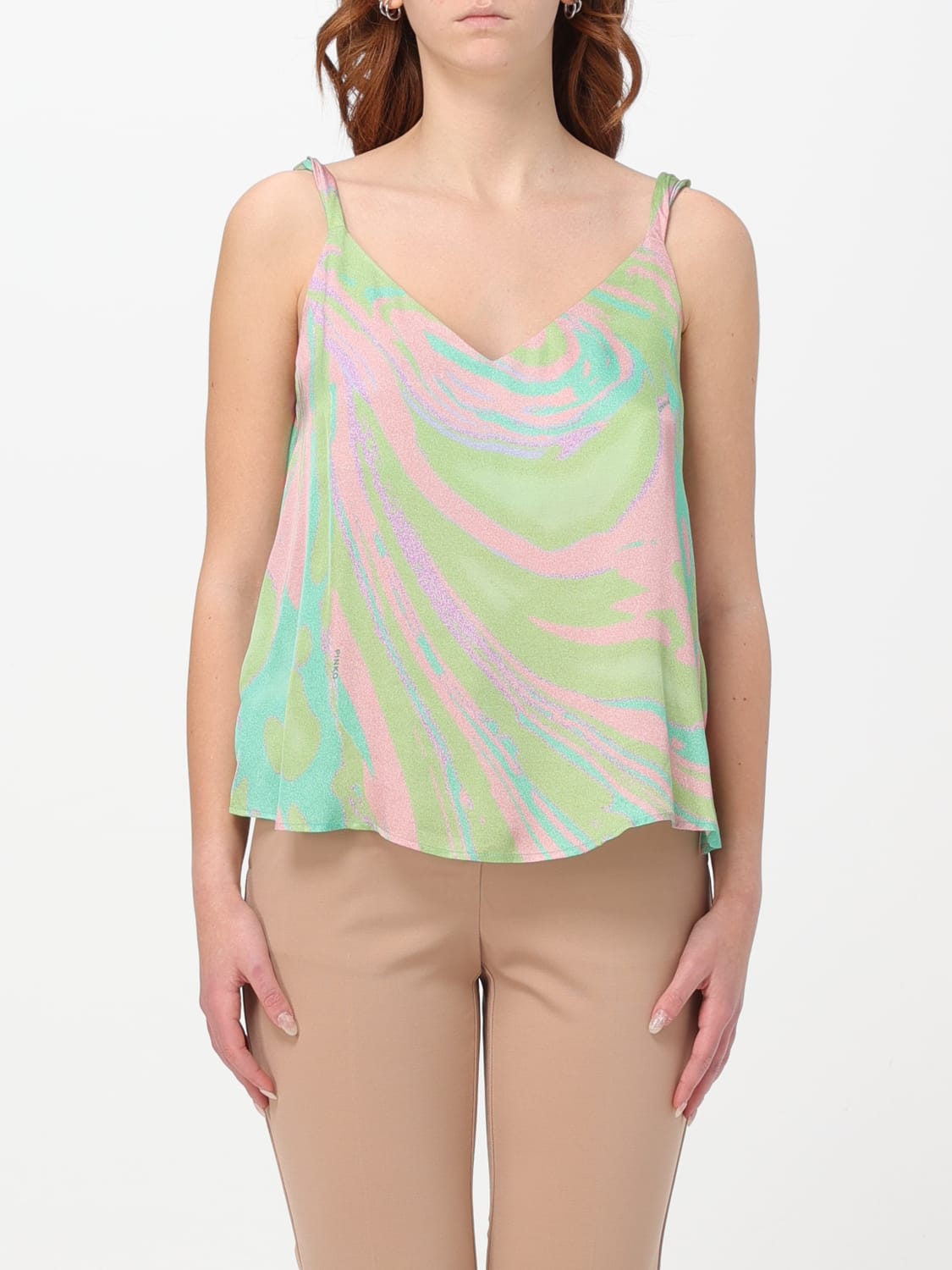 PINKO TOP: Top femme Pinko, Vert - Img 1