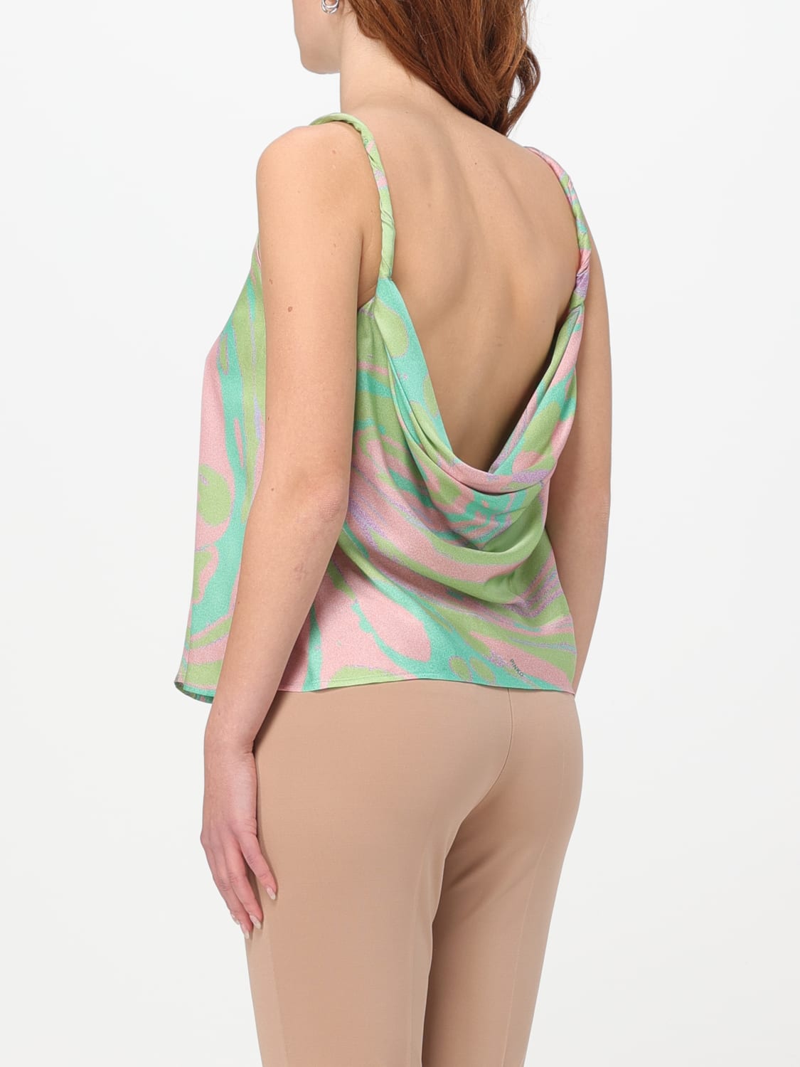 PINKO TOP: Top woman Pinko, Green - Img 2