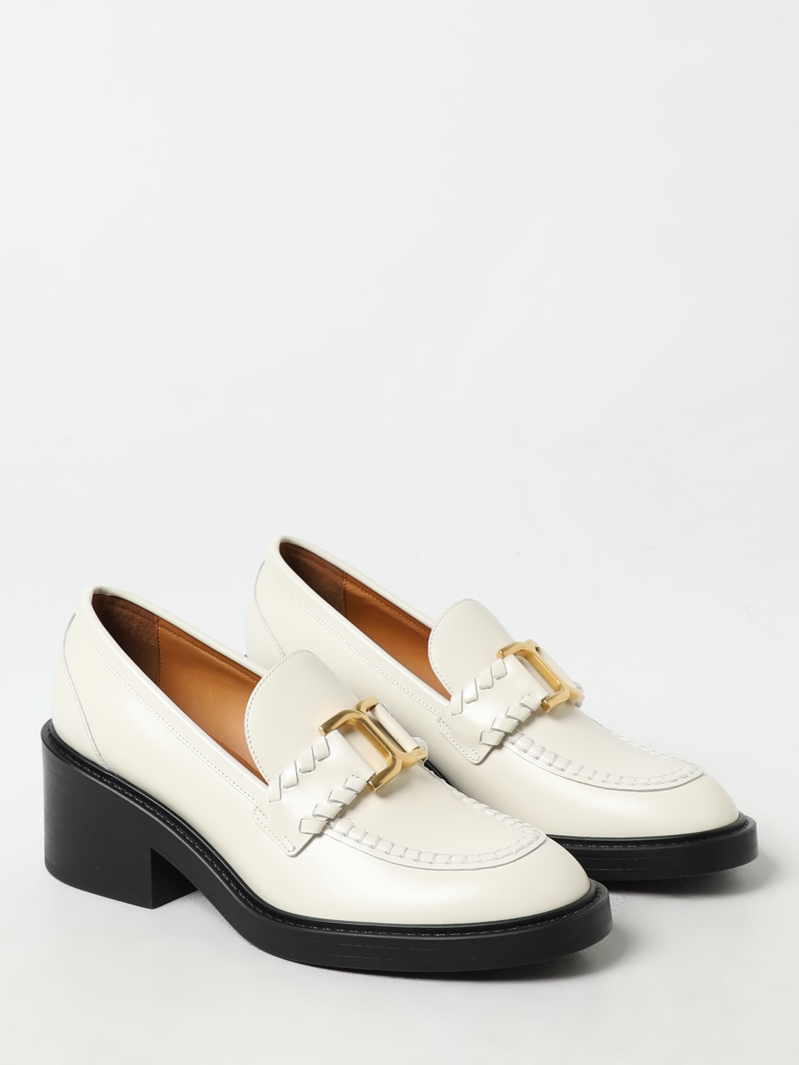 CHLOÉ LOAFERS: Loafers woman ChloÉ, White - Img 2