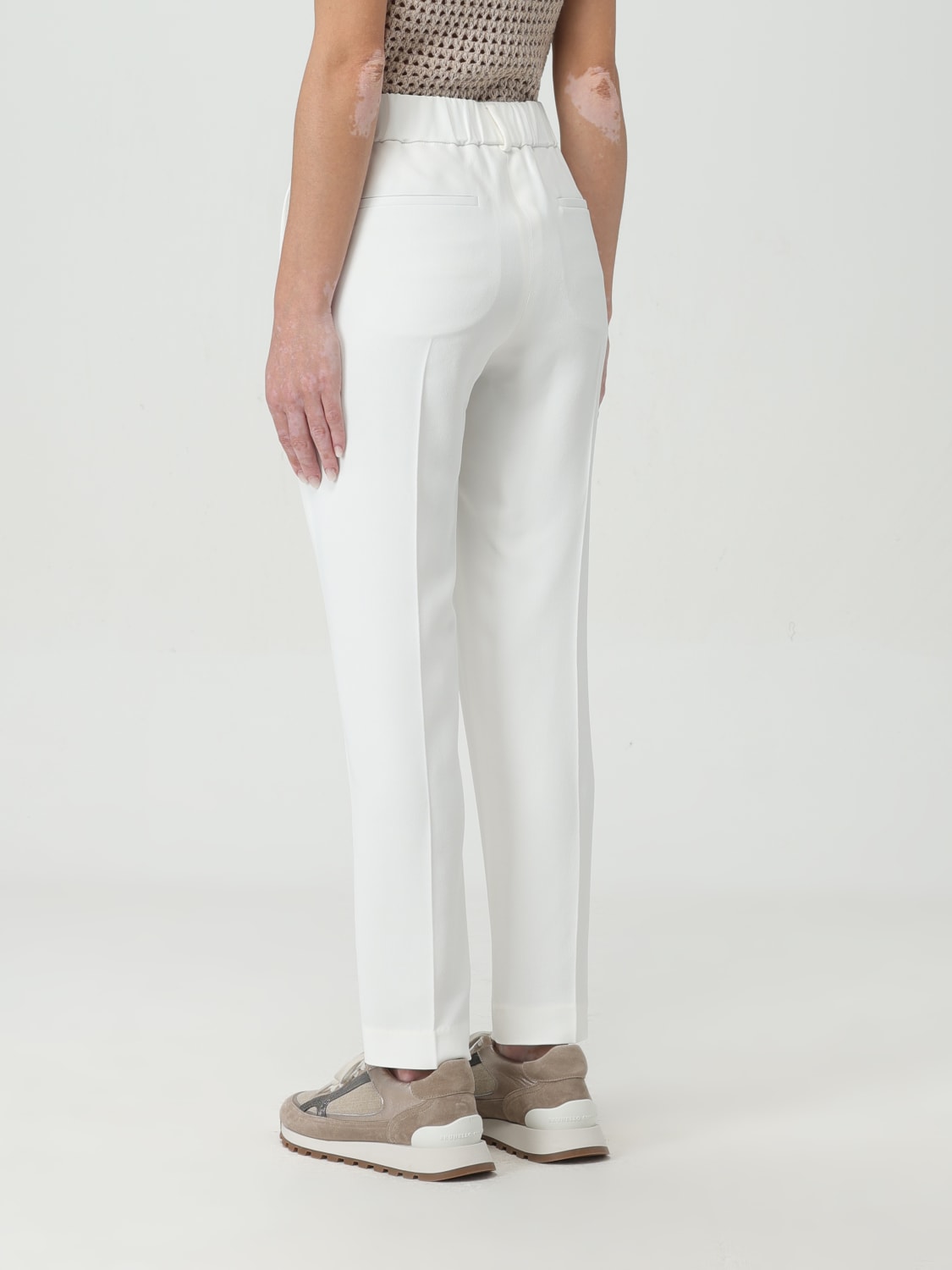 パンツ BRUNELLO CUCINELLI PANTS (MA029P1673 C600) BRUNELLO CUCINELLI: Pants woman - Natural | Brunello