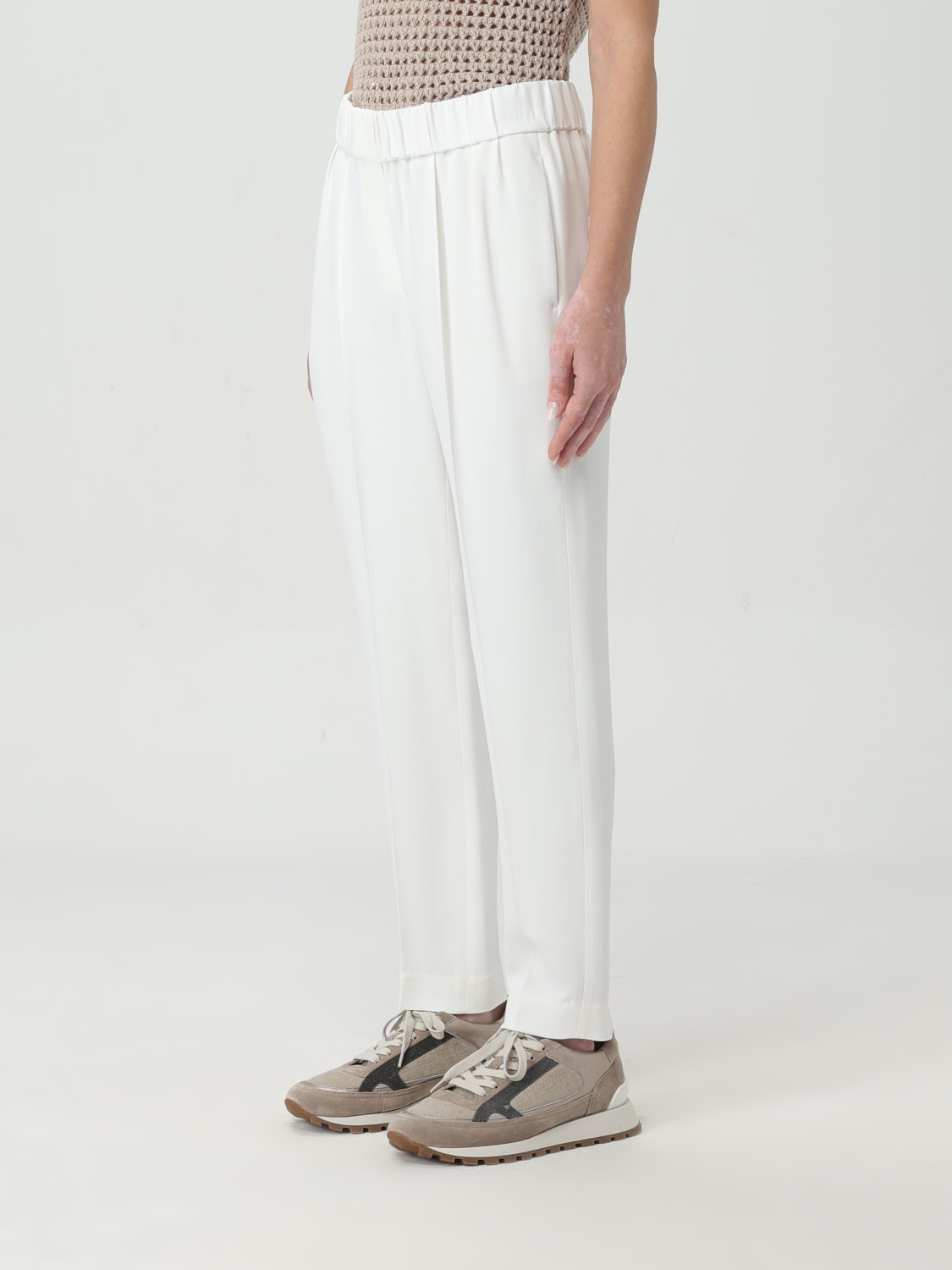パンツ BRUNELLO CUCINELLI PANTS (MA029P1673 C600) BRUNELLO CUCINELLI: Pants woman - Natural | Brunello