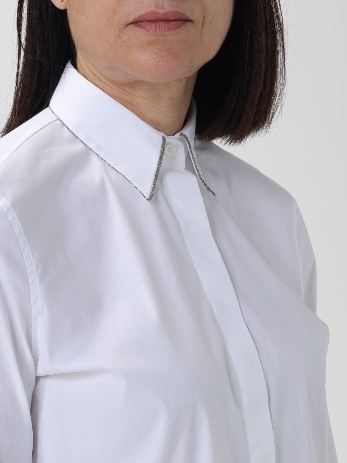 BRUNELLO CUCINELLI CAMISA: Camisa mujer Brunello Cucinelli, Blanco - Img 5