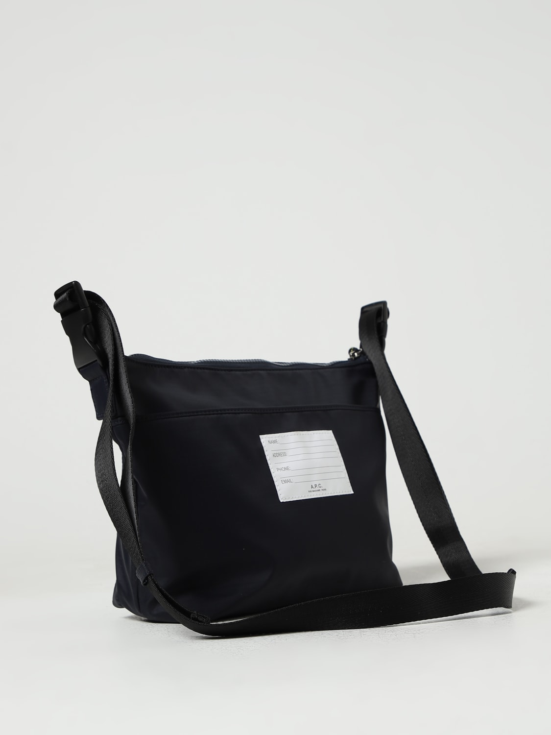 A.P.C. BORSA A TRACOLLA: Borsa Trek A.P.C. in nylon ripstop, Blue - Img 2