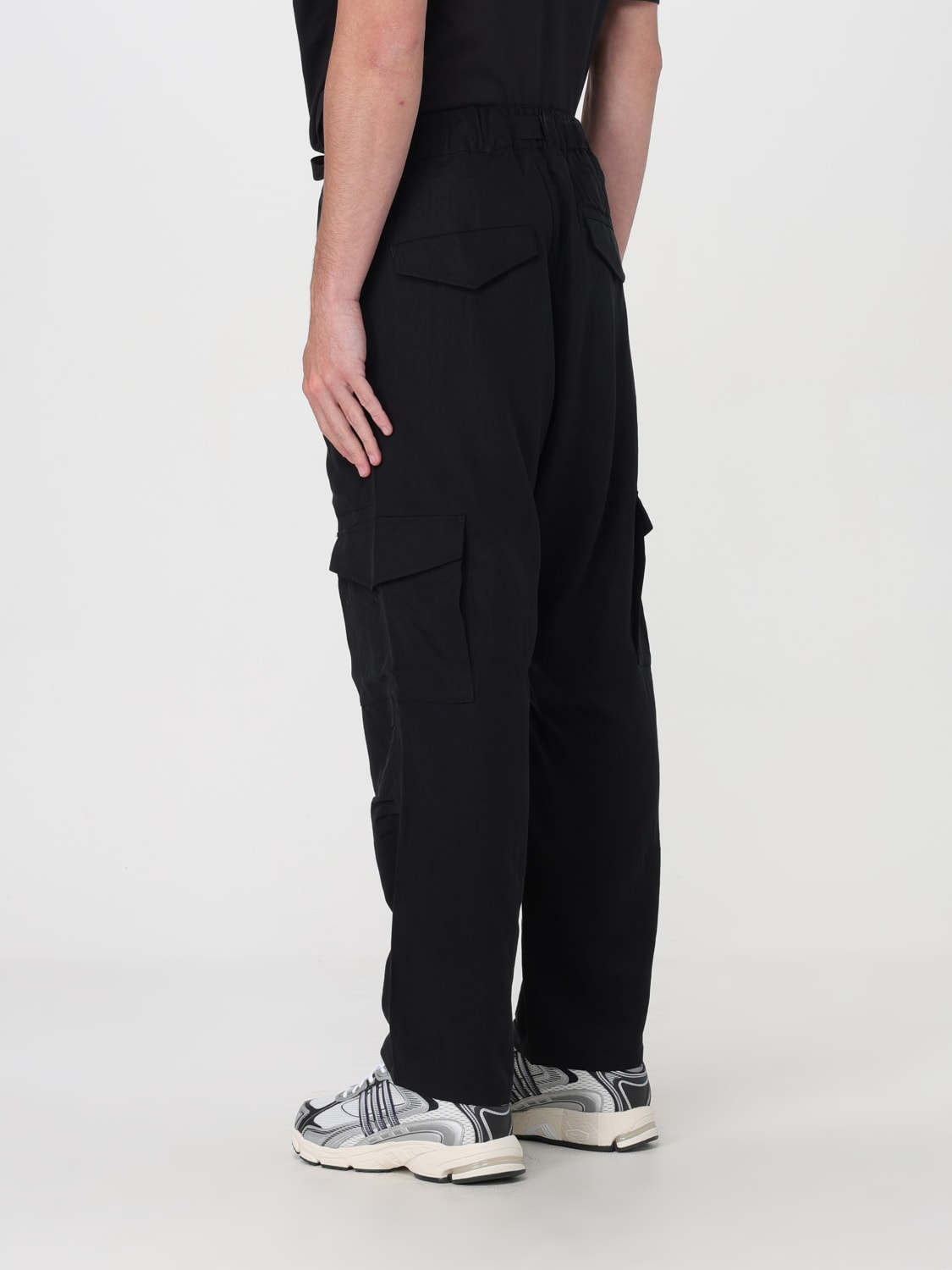 Y-3: Pants men - Black | Y-3 pants IN8716 online at GIGLIO.COM