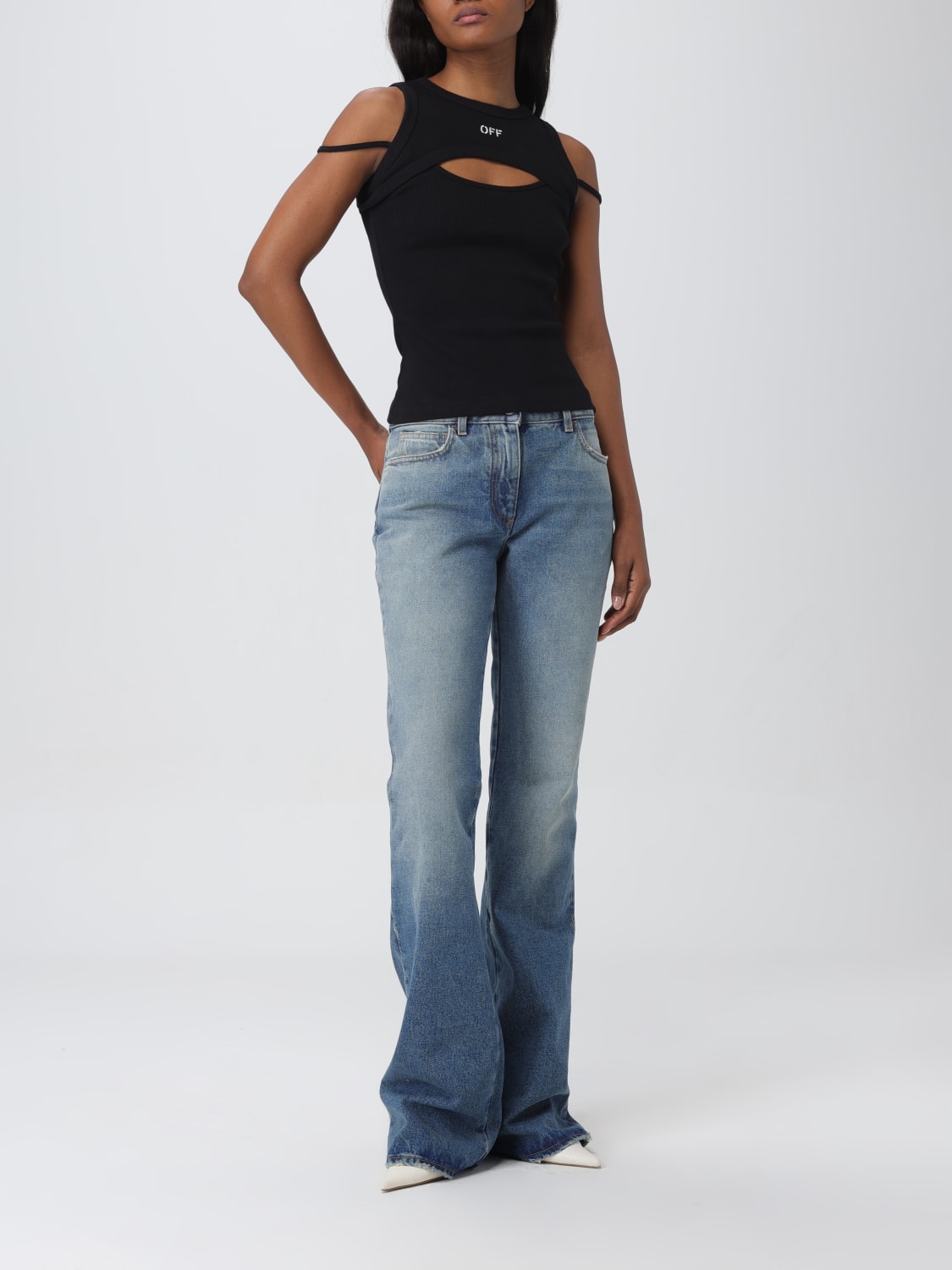 OFF-WHITE JEANS: Jeans damen Off-white, Blau - Img 2