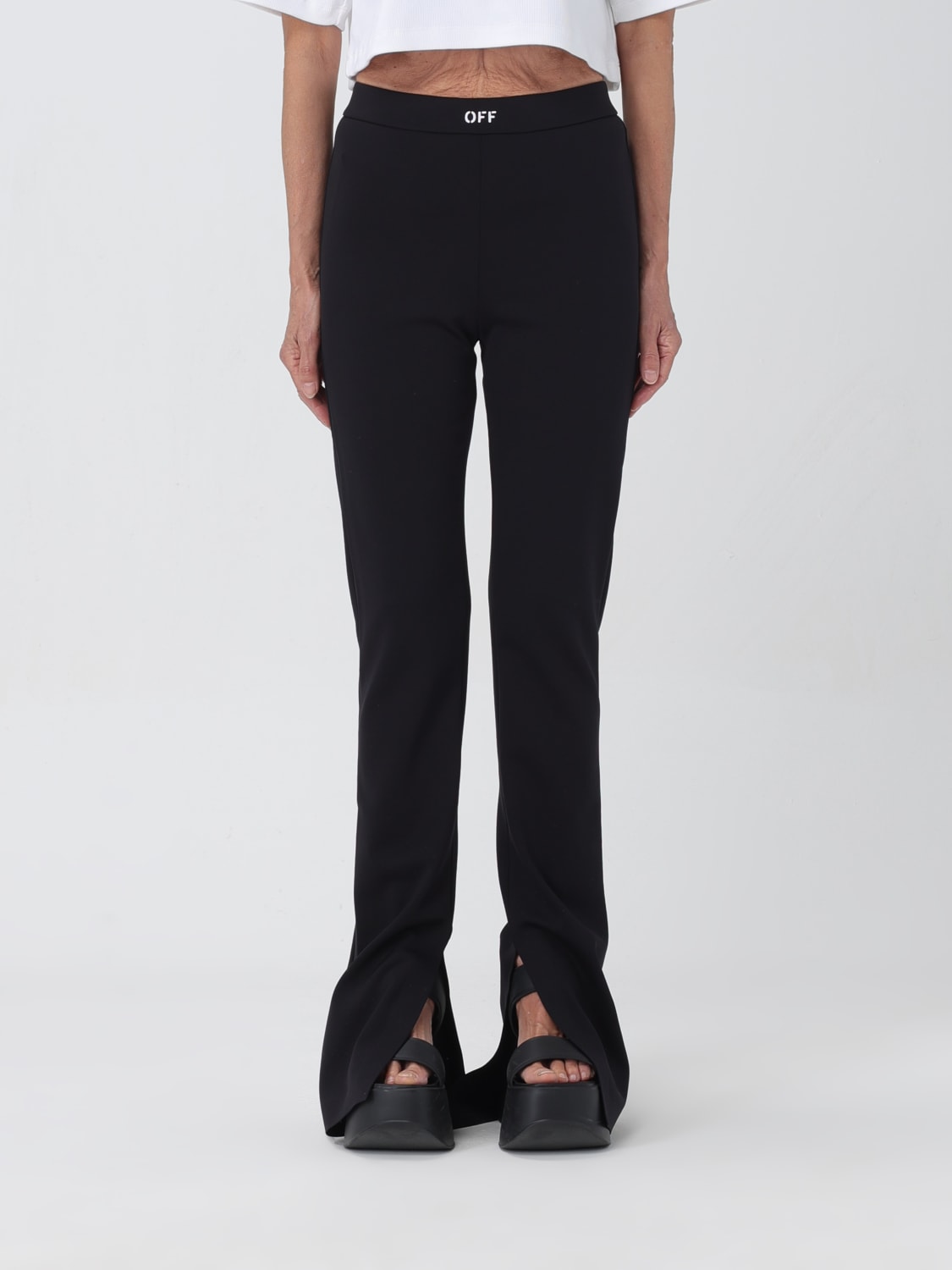 OFF-WHITE PANTALÓN: Pantalón mujer Off-white, Negro - Img 1