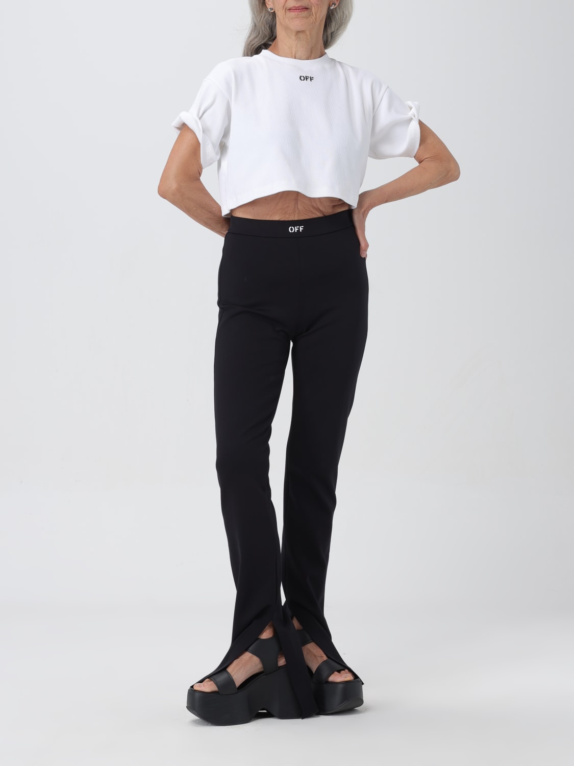 OFF-WHITE PANTALÓN: Pantalón mujer Off-white, Negro - Img 2